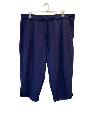 Just My Size Women's plus size 4x (26-28) Navy blue stretchy capris